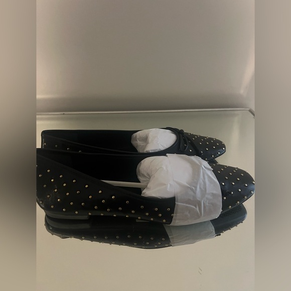 New Schultz Black Studded Ballet Flats Size Retails $179 - Picture 5 of 9